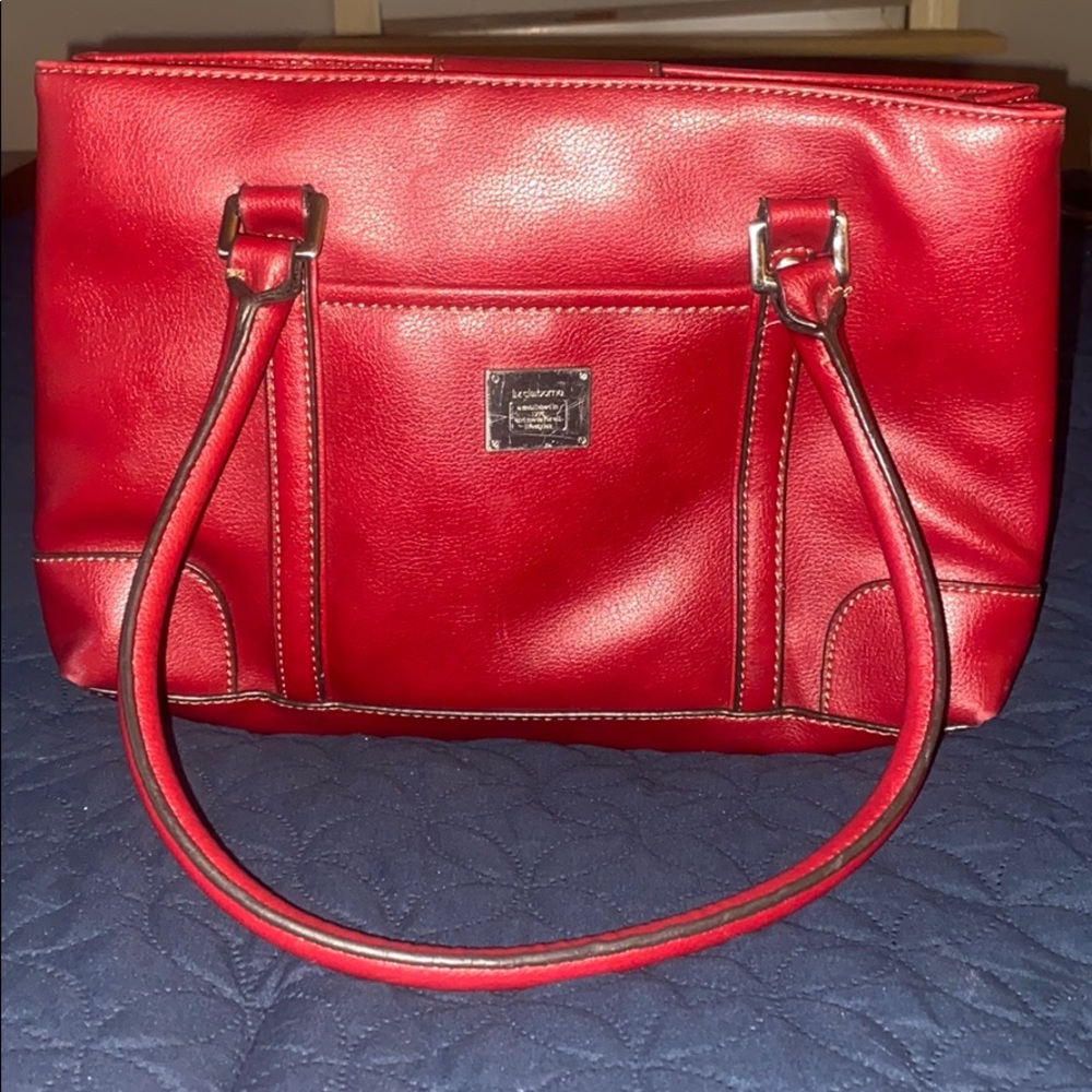 Liz Claiborne deep red hand bag